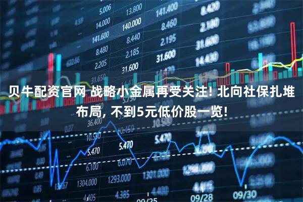 贝牛配资官网 战略小金属再受关注! 北向社保扎堆布局, 不到5元低价股一览!